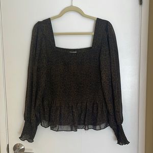 Nine West Cheetah Shirt